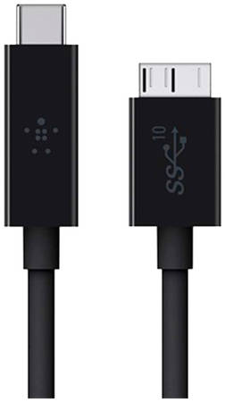 Кабель Belkin f2CU031 microUSB 1м Black 3.1 USB-С to microUSB-B (F2CU031bt1M-BLK)