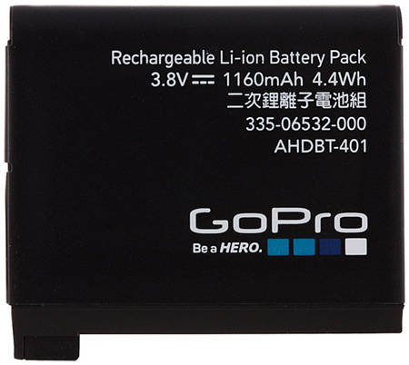 Аккумулятор для экшн-камеры GoPro Li-ion для Hero4 AHDBT-401 Аккумулятор Li-ion для Hero4 AHDBT-401 965844444408575