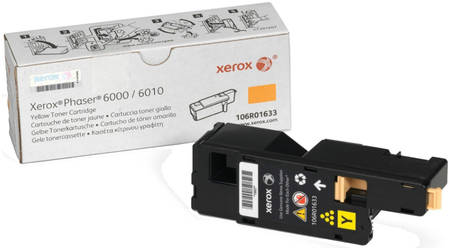 Картридж для лазерного принтера Xerox 106R01633, желтый, оригинал 965844444418991