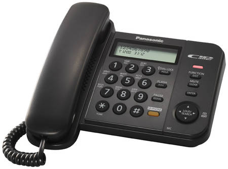 Проводной телефон Panasonic KX-TS2358 RUB черный 965844444421036