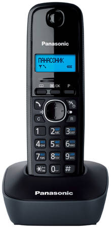 DECT телефон Panasonic KX-TG1611RUH черный, серый 965844444421920