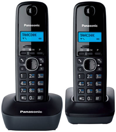 DECT телефон Panasonic KX-TG1612RUH черный, серый 965844444421925