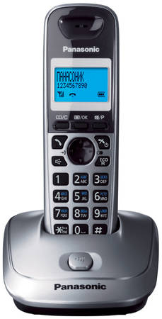 DECT телефон Panasonic KX-TG2511RUM серебристый, черный 965844444421982