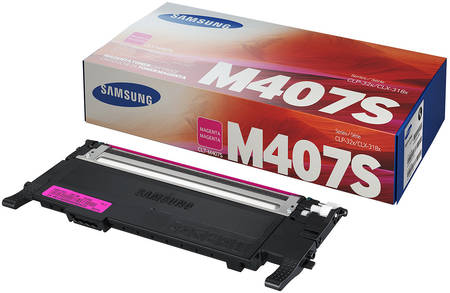 Картридж для лазерного принтера Samsung CLT-M407S, пурпурный, оригинал 965844444423211