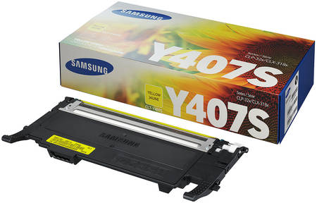 Картридж для лазерного принтера Samsung CLT-Y407S, желтый, оригинал 965844444423212