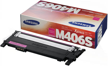 Картридж для лазерного принтера Samsung CLT-M406S, пурпурный, оригинал 965844444423240