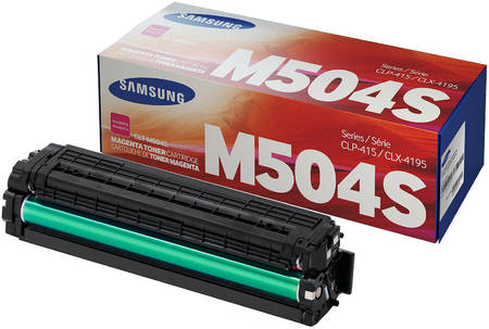 Картридж для лазерного принтера Samsung CLT-M504S, пурпурный, оригинал 965844444423286