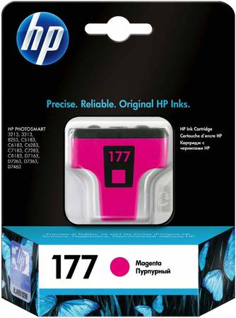 Картридж для струйного принтера HP 177 (C8772HE) пурпурный, оригинал 965844444426651
