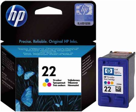 Картридж для струйного принтера HP 22 (C9352AE) цветной, оригинал 965844444426653