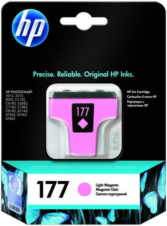 Картридж для струйного принтера HP 177 (C8775HE) пурпурный, оригинал 965844444426656