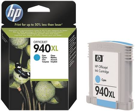 Картридж для струйного принтера HP 940XL (C4907AE) голубой, оригинал 965844444426761