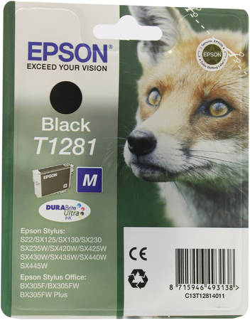 Картридж для струйного принтера Epson C13T12814011 Black T1281 (M) (C13T12814011) 965844444428469