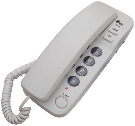 Проводной телефон Ritmix RT-100 серый 965844444429617