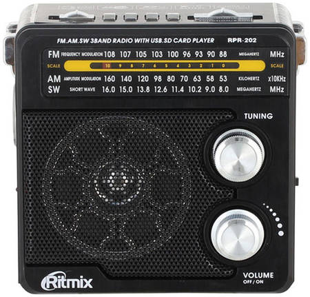 Радиоприемник Ritmix RPR-202 Black 965844444429669