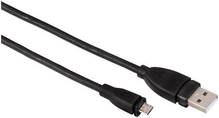 Кабель Hama H-54588 USB 2.0 A-micro B (m-m) 1.8 м черный