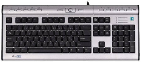 Проводная клавиатура A4Tech KLS-7MUU Silver/Black 965844444436486
