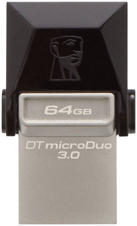 Флешка Kingston DataTraveler microDuo 64ГБ Grey/Black (DTDUO3/64GB) 965844444443451