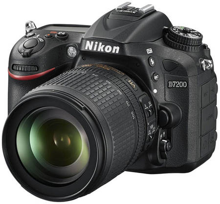 Зеркальный фотоаппарат Nikon D7200 Kit 18-105mm VR (черный)