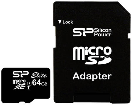 Карта памяти Silicon Power Micro SDXC Elite SP064GBSTXBU1V10-SP 64GB 965844444462001