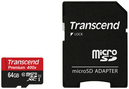 Карта памяти Transcend Micro SDXC Premium TS64GUSDU1 64GB 965844444462036
