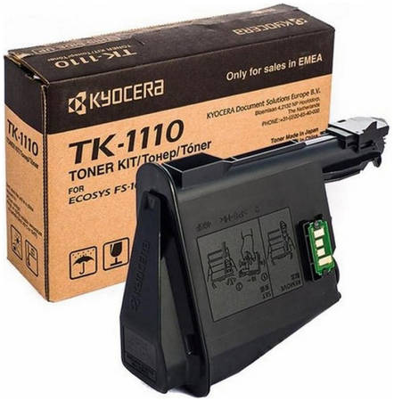 Картридж для лазерного принтера Kyocera TK-1110, черный, оригинал 965844444463304