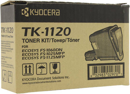 Картридж для лазерного принтера Kyocera TK-1120, черный, оригинал 965844444463308