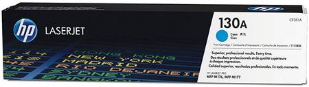 Картридж для лазерного принтера HP 130A (CF351A) голубой, оригинал 965844444463313