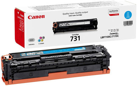Картридж для лазерного принтера Canon 731 C голубой, оригинал 731C 965844444463323