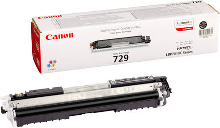 Картридж для лазерного принтера Canon 729 BK черный, оригинал 729BK 965844444463327