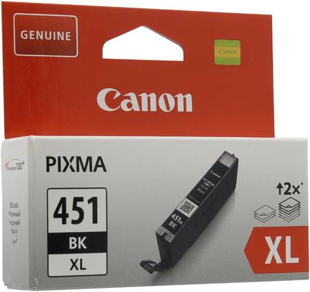 Картридж для струйного принтера Canon CLI-451 BK черный, оригинал CLI-451BK 965844444463353