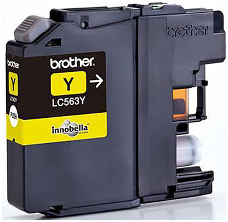 Картридж для струйного принтера Brother LC-563Y, желтый, оригинал 965844444463354