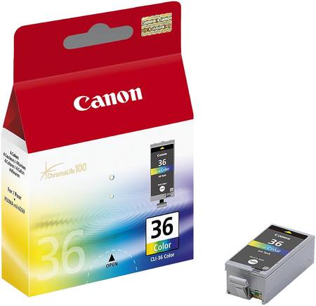Картридж для струйного принтера Canon CLI-36 Color цветной, оригинал 965844444463359