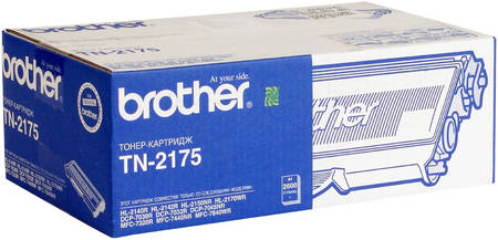 Картридж для лазерного принтера Brother TN-2175, черный, оригинал 965844444463360