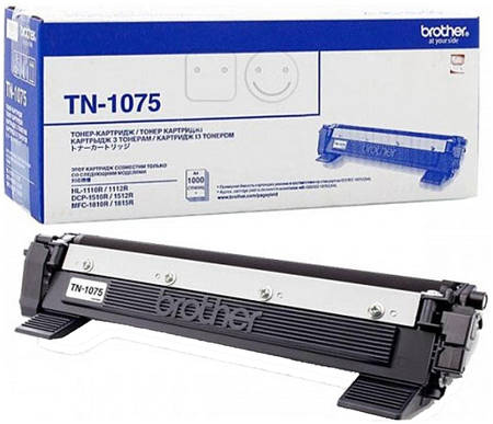 Картридж для лазерного принтера Brother TN-1075, черный, оригинал 965844444463362