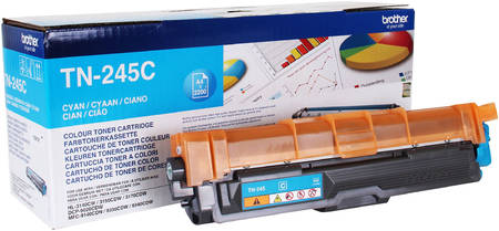 Картридж для лазерного принтера Brother TN-245C, голубой, оригинал 965844444463373