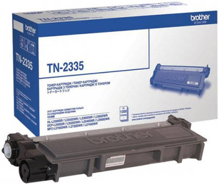 Картридж для лазерного принтера Brother TN-2335, черный, оригинал 965844444463376