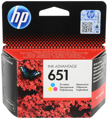 Картридж струйный HP 651, цветной (C2P11AE) 651 (C2P11AE)