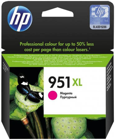 Картридж для струйного принтера HP 951XL (CN047AE) пурпурный, оригинал 965844444463577