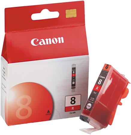 Картридж для струйного принтера Canon CLI-8R красный, оригинал 965844444463586