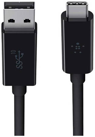 Кабель Belkin F2CU029 Type-C 1м Black 3.1 USB-A to USB-C (F2CU029bt1M-BLK) 965844444467491