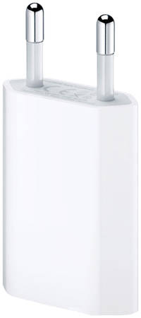 Сетевое зарядное устройство Apple USB Power Adapter, 1xUSB, 1 A, (MD813ZM/A) white 965844444473872