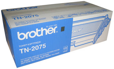 Картридж для лазерного принтера Brother TN-2075, черный, оригинал 965844444475961