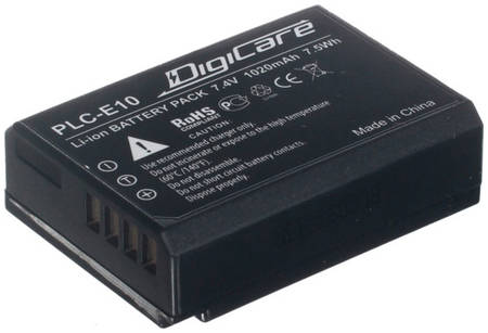 Аккумулятор для цифрового фотоаппарата DigiCare PLC-E10 965844444476115