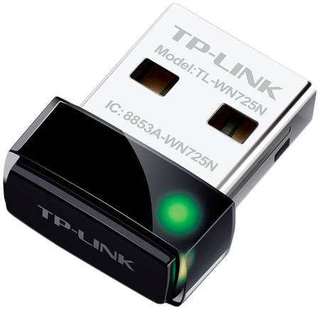 Приемник Wi-Fi TP-LINK TL-WN725N(RU) Black 965844444481269