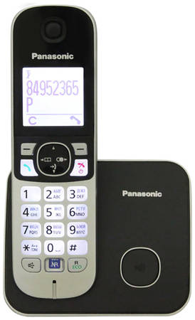 DECT телефон Panasonic KX-TG6811RUB серебристый, черный 965844444482912
