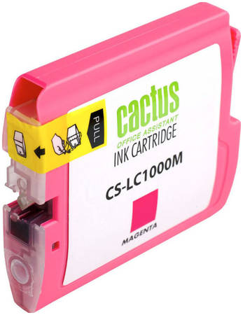 Картридж для струйного принтера Cactus CS-LC1000M пурпурный 965844444750641