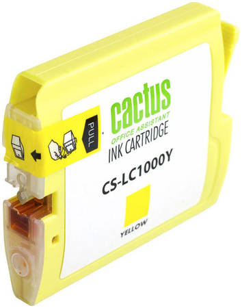 Картридж для струйного принтера Cactus CS-LC1000Y желтый 965844444750689