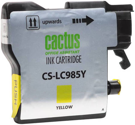 Картридж для струйного принтера Cactus CS-LC985Y желтый 965844444750829