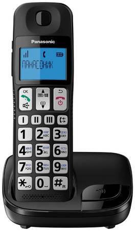 DECT телефон Panasonic KX-TGE110RUB черный 965844444846641