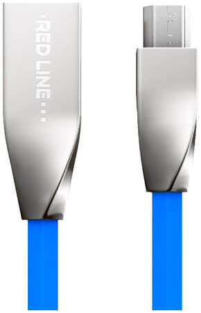 RED LINE Кабель RedLine Tech SMART HIGH SPEED USB - micro USB 1м Blue Smart High Speed USB-micro USB Blue(МВ000000137)